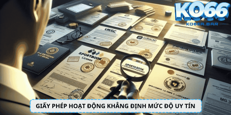 Giấy phép hoạt động khẳng định mức độ uy tín